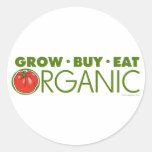 Grow, Buy, Eat Organic Sticker
