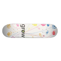 Grow Flowers Custom Skateboard