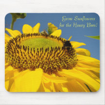 Grow Sunflowers for the Honey Bees! mouse pads
