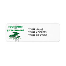 Grow the Economy not government Return Address Labels