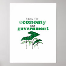 Grow the Economy not government Poster