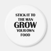 Grow Your Own Food Refrigerator Magnets