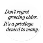 growing older privilege stickers