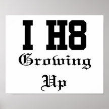 growing up print