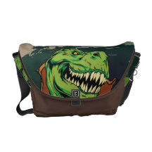 Growling T-Rex Commuter Bag