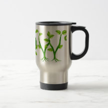 Growth plant typography concept mugs