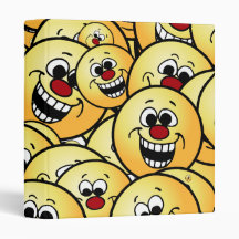 Grumpeys Happy Smiley Faces Set 3 Ring Binder