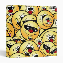 Grumpeys Silly Smiley Faces Set Binders