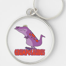 Grumposaurus Grumpy DInosaur Dino Keychains