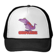 Grumposaurus Grumpy DInosaur Dino Trucker Hats