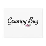 Grumpy bug postcard