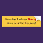 Grumpy Bumper Sticker bumper stickers