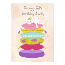 Grumpy cat's birthday party Invites