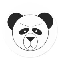 Grumpy Panda Sticker
