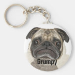 Grumpy Puggy Gifts keychains
