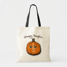 Grumpy Pumpkin Tote Bag