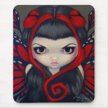 "Grumpy Red Fairy" Mousepad