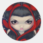 "Grumpy Red Fairy" Sticker stickers