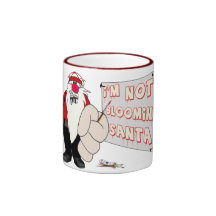 Grumpy Santa Ringer Mug