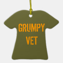Grumpy Vets Marine Ornament