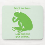 Grün Denken Mouse Pad