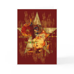 Grunge Africa Star Faces of Africa Tribal Postcard