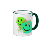 GRUNGE AND PAINT SPLATTER SMILEY'S MUGS