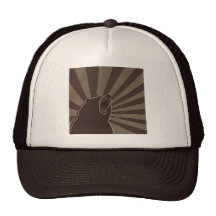 Grunge Bear Trucker Hats