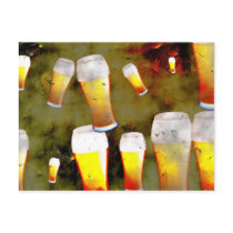 Grunge Beer Post Cards
