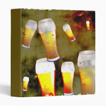 Grunge Beer Vinyl Binder