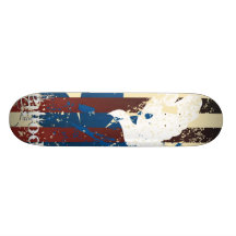 Grunge bird custom skate board