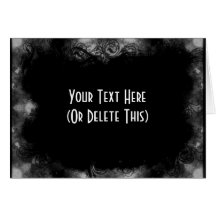 Grunge Blank Frame 1 - Black & White Cards