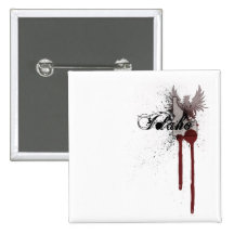 Grunge Blood Splatter Idaho Button