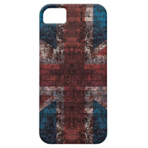 Grunge brick Union Jack i-phone case
