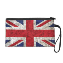 Grunge British Flag bagettes bags