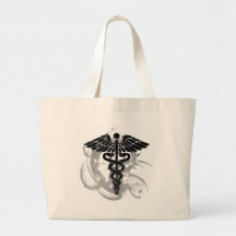 Grunge caduceus bag