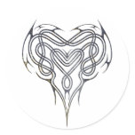 Grunge Celtic Heart Knot stickers