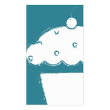 grunge cherry cupcake business cards
