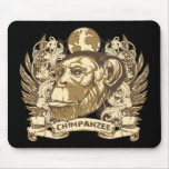 Grunge Chimpanzee Mouse Pad