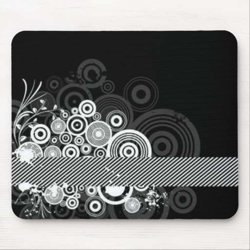 Grunge Circles Mouse Pads