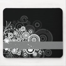Grunge Circles Mouse Pads