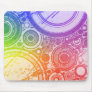 Grunge Circles: Rainbow Edition: Mousepads