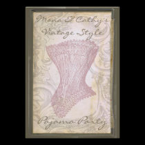 Grunge Corset Customizable Pajama Party Invitation invitations