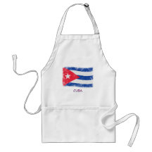 Grunge Cuba Flag Apron