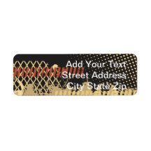 Grunge Custom Return Address Label