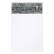 Grunge de musique papier à lettre personnalisable