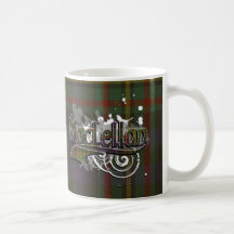 Grunge de tartan de MacLellan Tasse