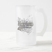 Grunge de tartan de Napier Tasse