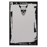 Grunge Demon Skull Fence Goth Stationery