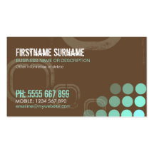 Grunge Electro Dubstep DJ Business Card
